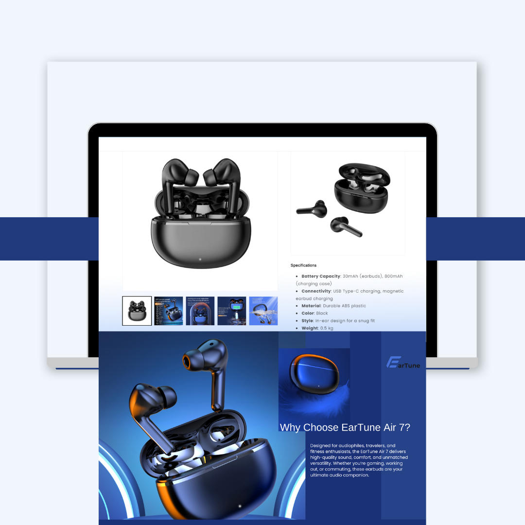 Black Gold Minimal Website Mockup Instagram Post