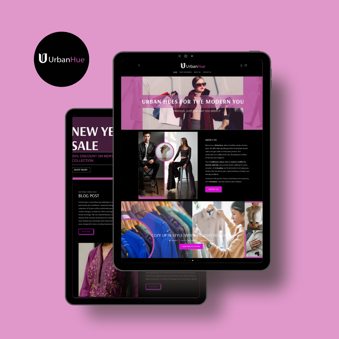Neutral Modern Tablet Mockup Website Launch Portfolio Instagram Post